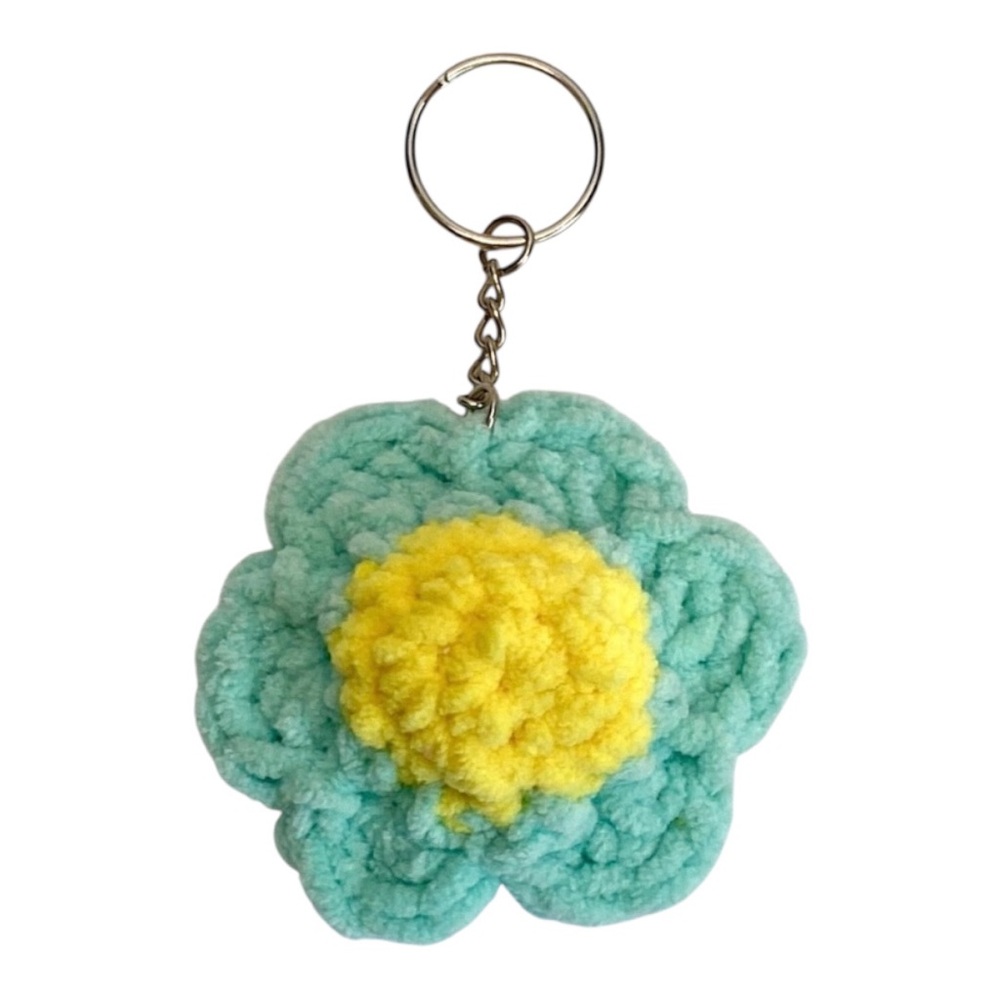 🥳3xHP!🥳 Crochet Fidget Flower Keychain/Bag Charm - Picture 4 of 8